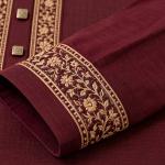 Embroidered Panjabi – Classic Maroon