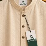 Ivory Jacquard Panjabi