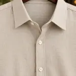AARMIR Premium Remy Cotton Shirt – Classic Beige