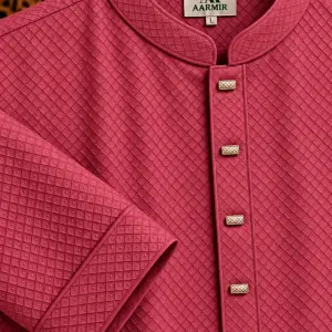 ARMIR Premium Maroon Textured Panjabi