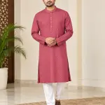 ARMIR Premium Maroon Textured Panjabi