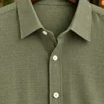 AARMIR Premium Remy Cotton Shirt – Olive Green