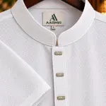 AARMIR Premium White Textured Panjabi for Men