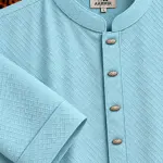 AARMIR Premium Sky Blue Textured Panjabi for Men