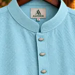 AARMIR Premium Sky Blue Textured Panjabi for Men