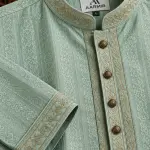 Sage Green Embroidered Panjabi