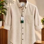 Premium Remy Cotton Shirt – Classic Beige